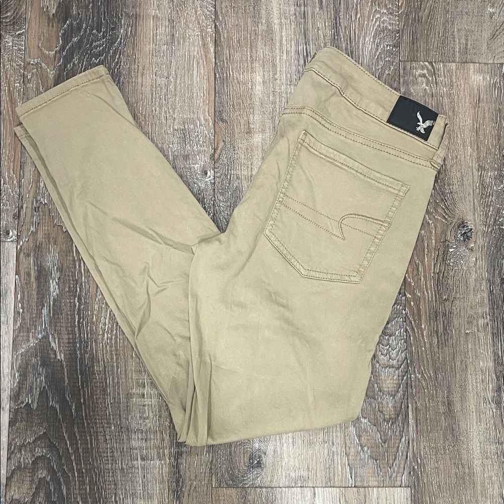 American Eagle Outfitters Tan Jeggings Sz 8 Short, Khaki